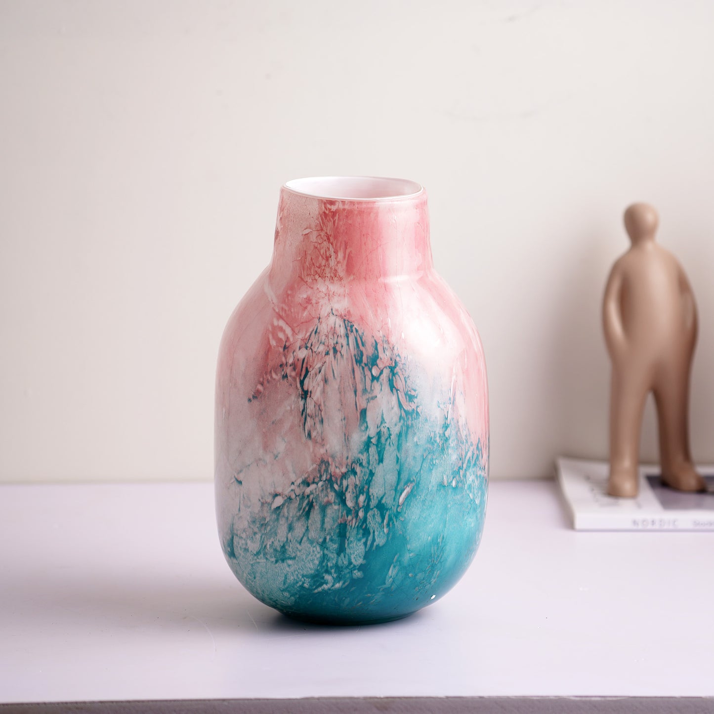 Table Vase Celestial Shore - Thick Crystal Glass Table Vases