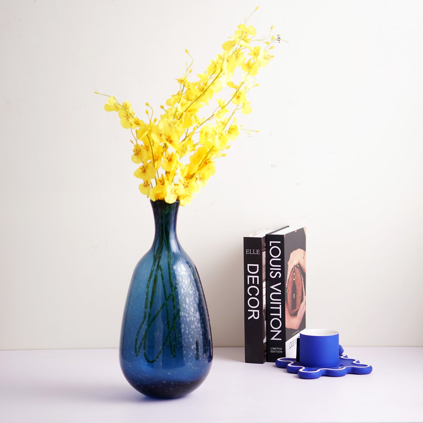 Table Vase Ocean Murmurs - Thick Crystal Glass Table Vases