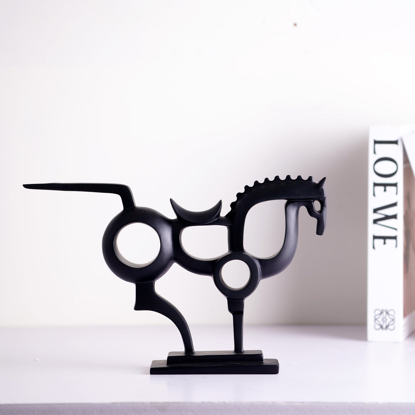 Showpiece Phantom Gallop - Abstract Horse Table Showpiece
