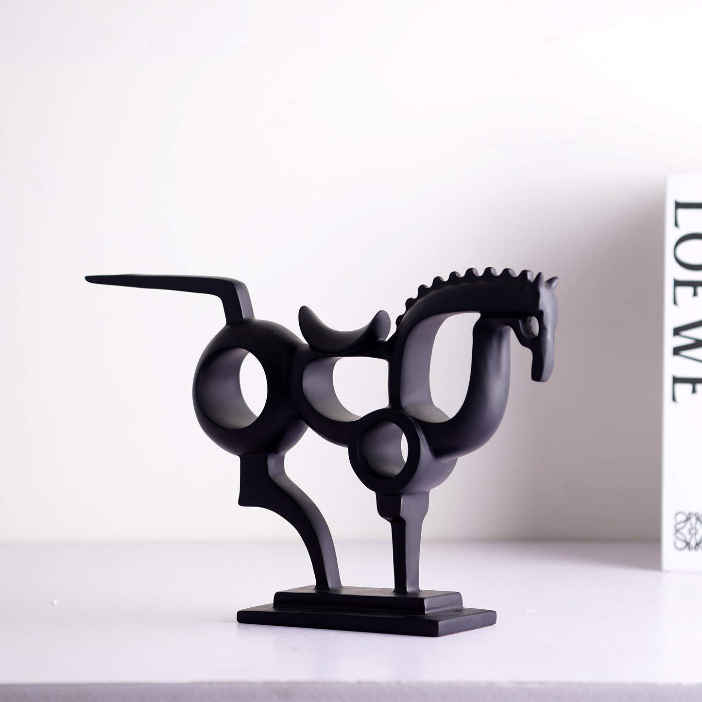 Showpiece Phantom Gallop - Abstract Horse Table Showpiece