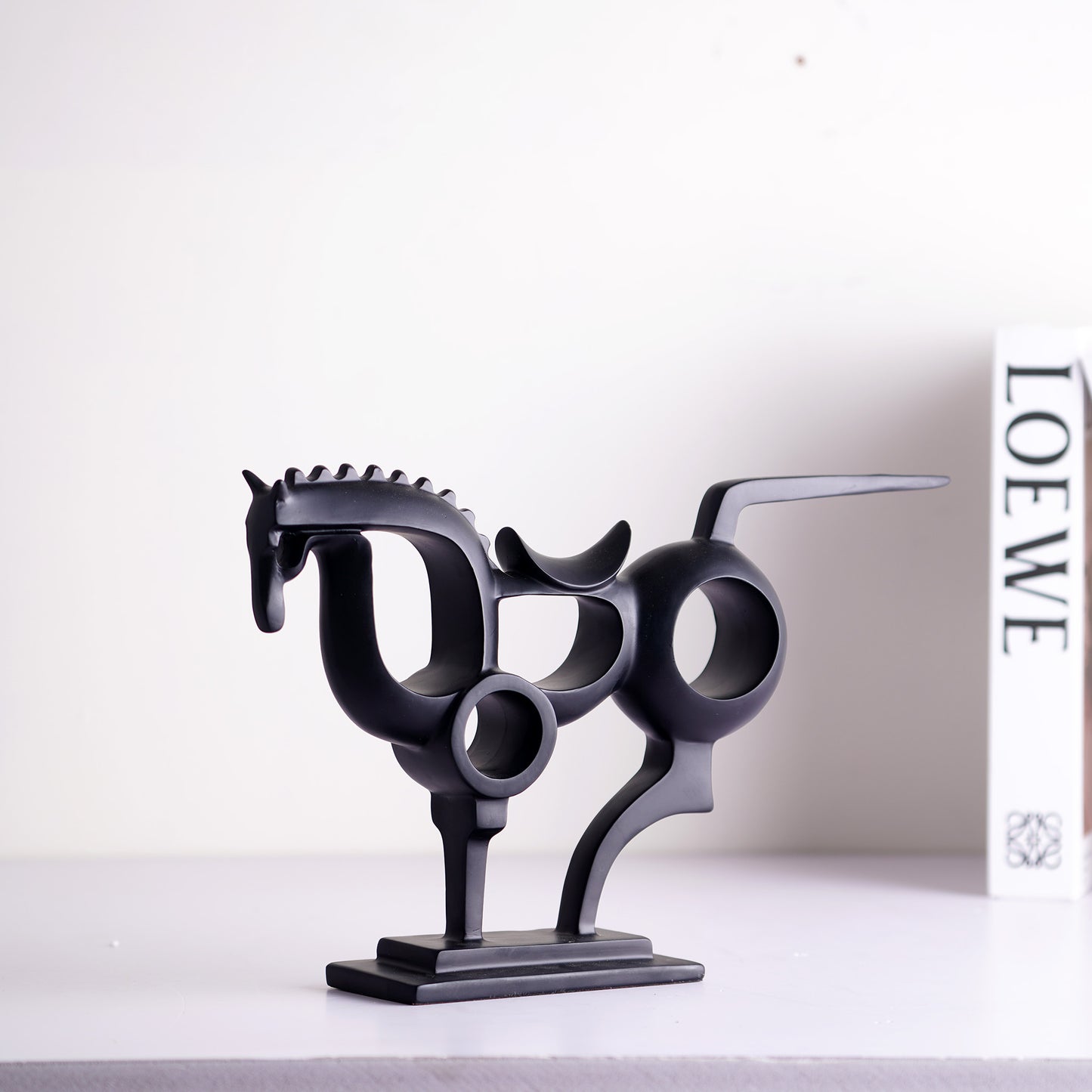 Showpiece Phantom Gallop - Abstract Horse Table Showpiece