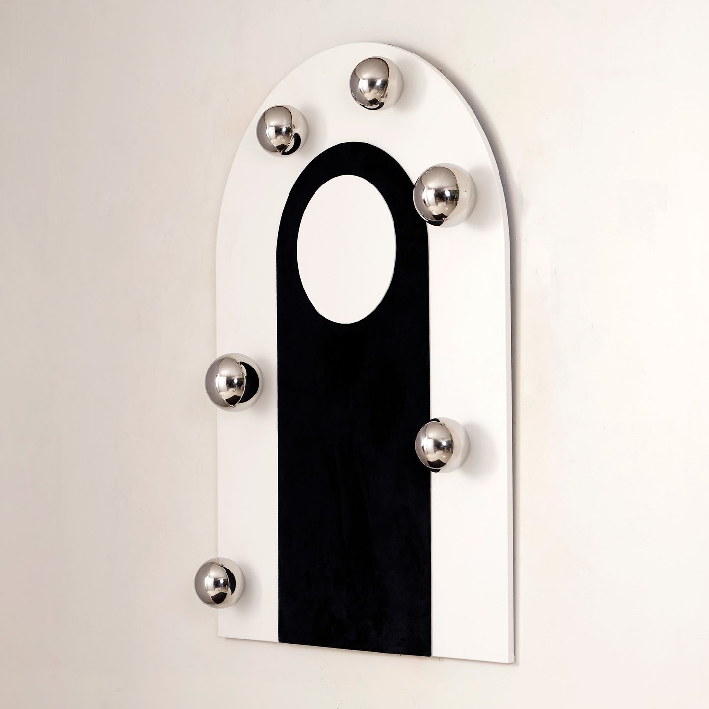Polarity - Modern Geometric Leather & Velvet Premium Wall Art