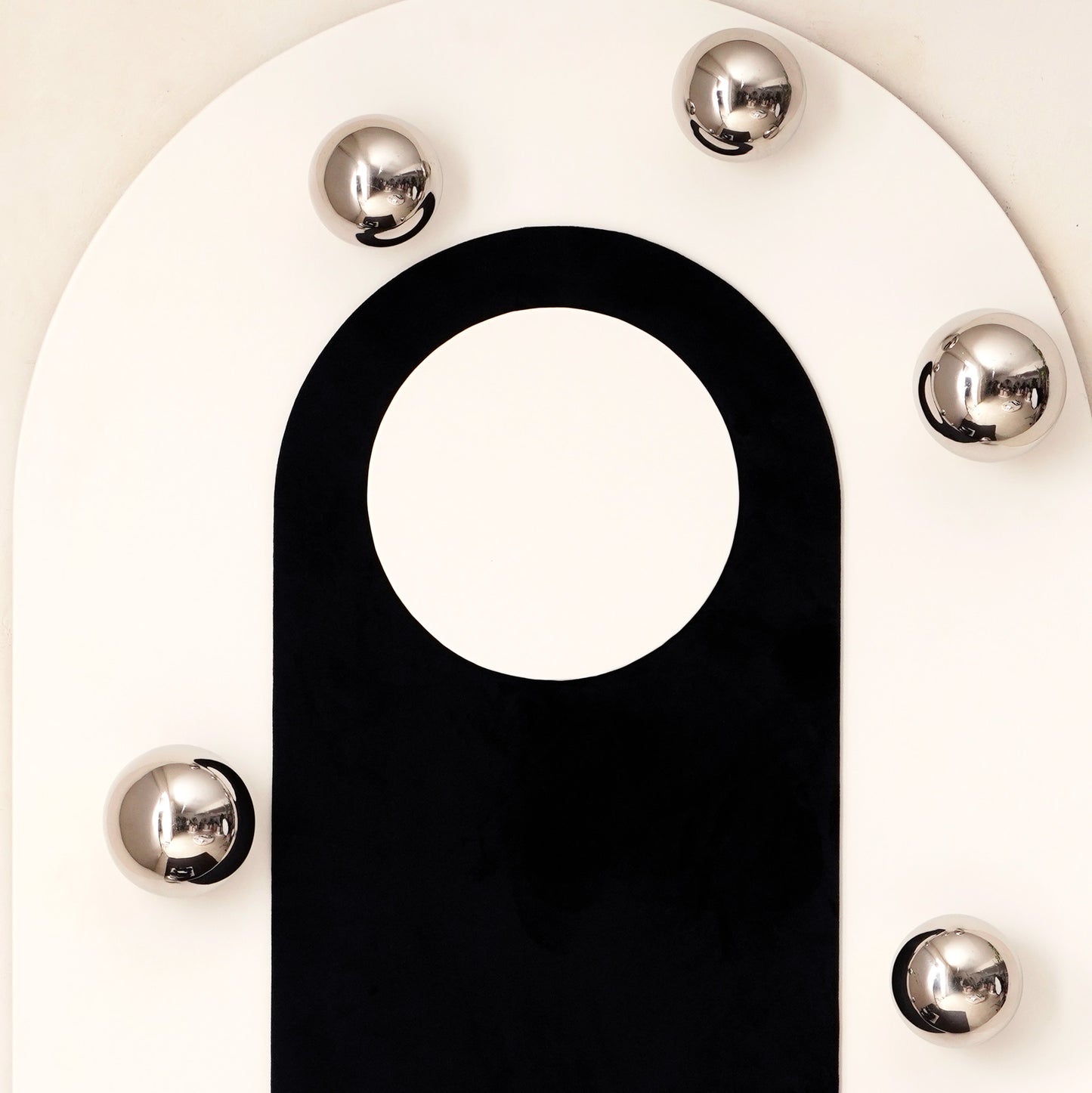 Polarity - Modern Geometric Leather & Velvet Premium Wall Art