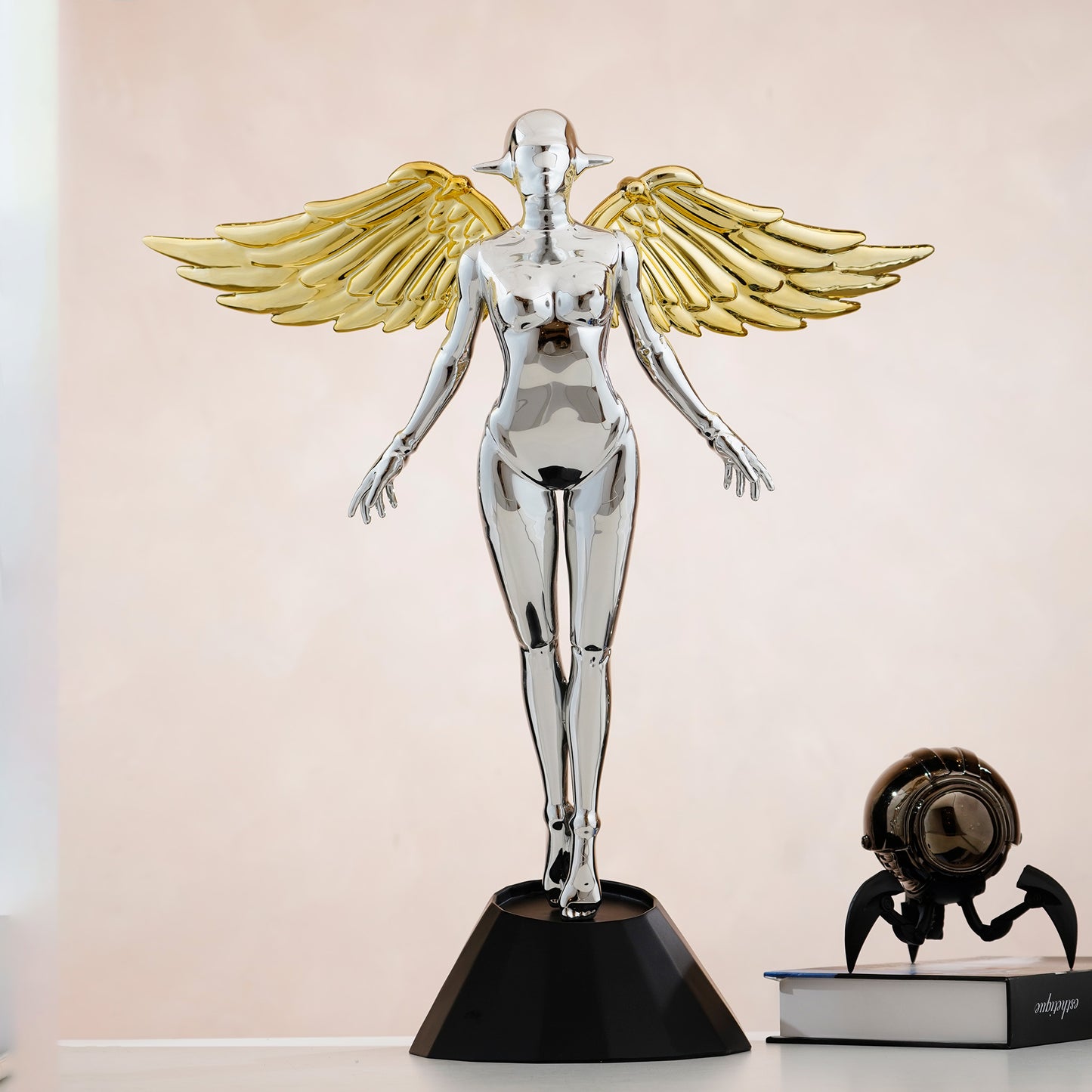 The Riseborn - Metallic Finish Angel Showpiece (Standing)