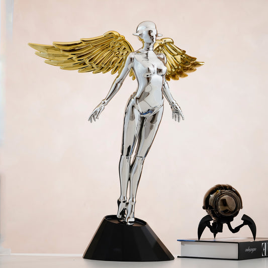The Riseborn - Metallic Finish Angel Showpiece (Standing)