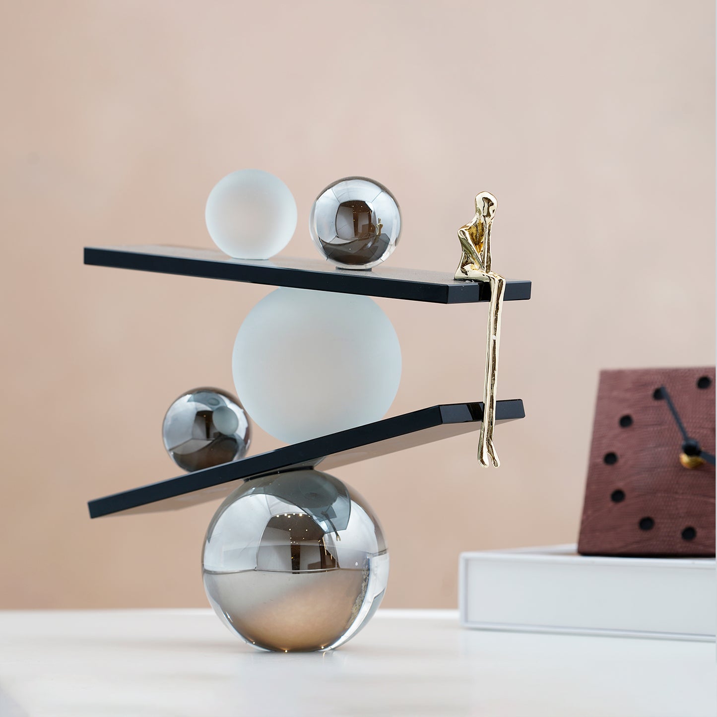 The Equilibria - Crystal & Brass Human Figurine