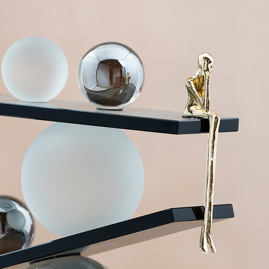 The Equilibria - Crystal & Brass Human Figurine