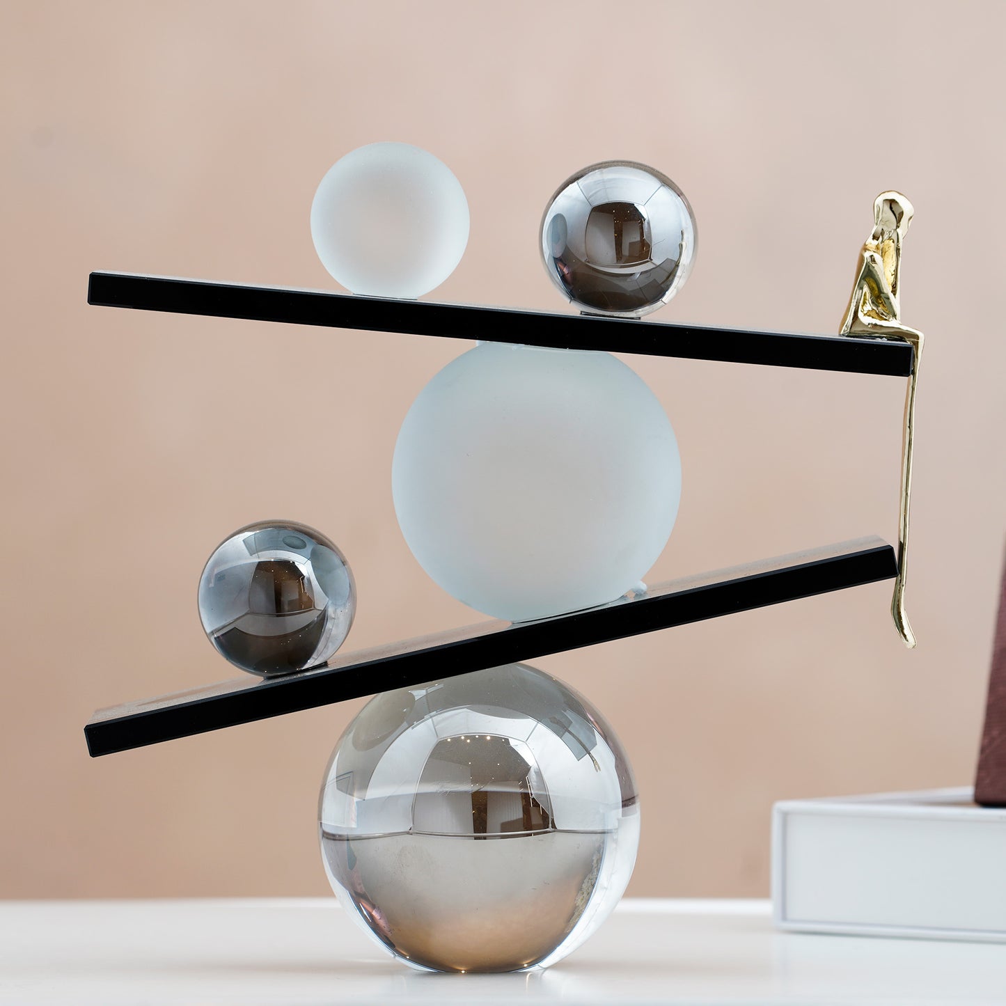 The Equilibria - Crystal & Brass Human Figurine