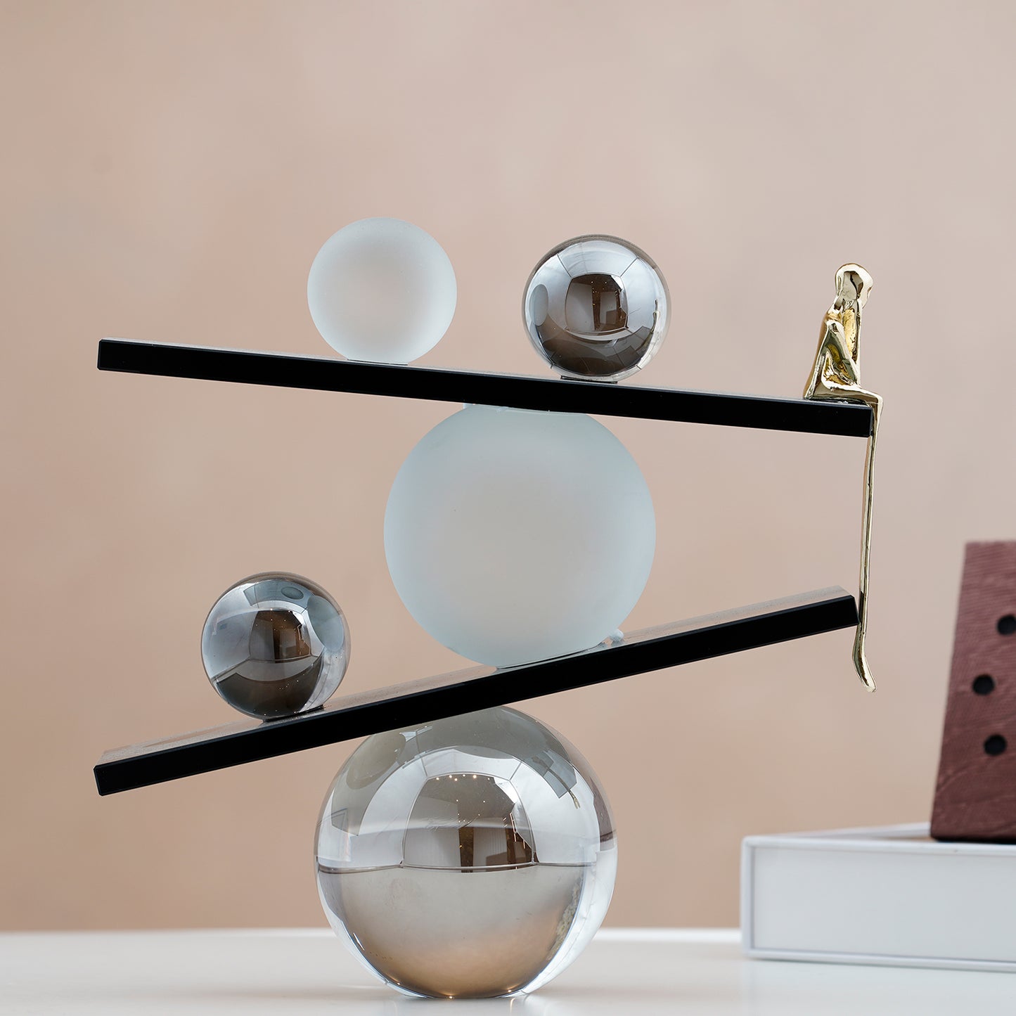 The Equilibria - Crystal & Brass Human Figurine