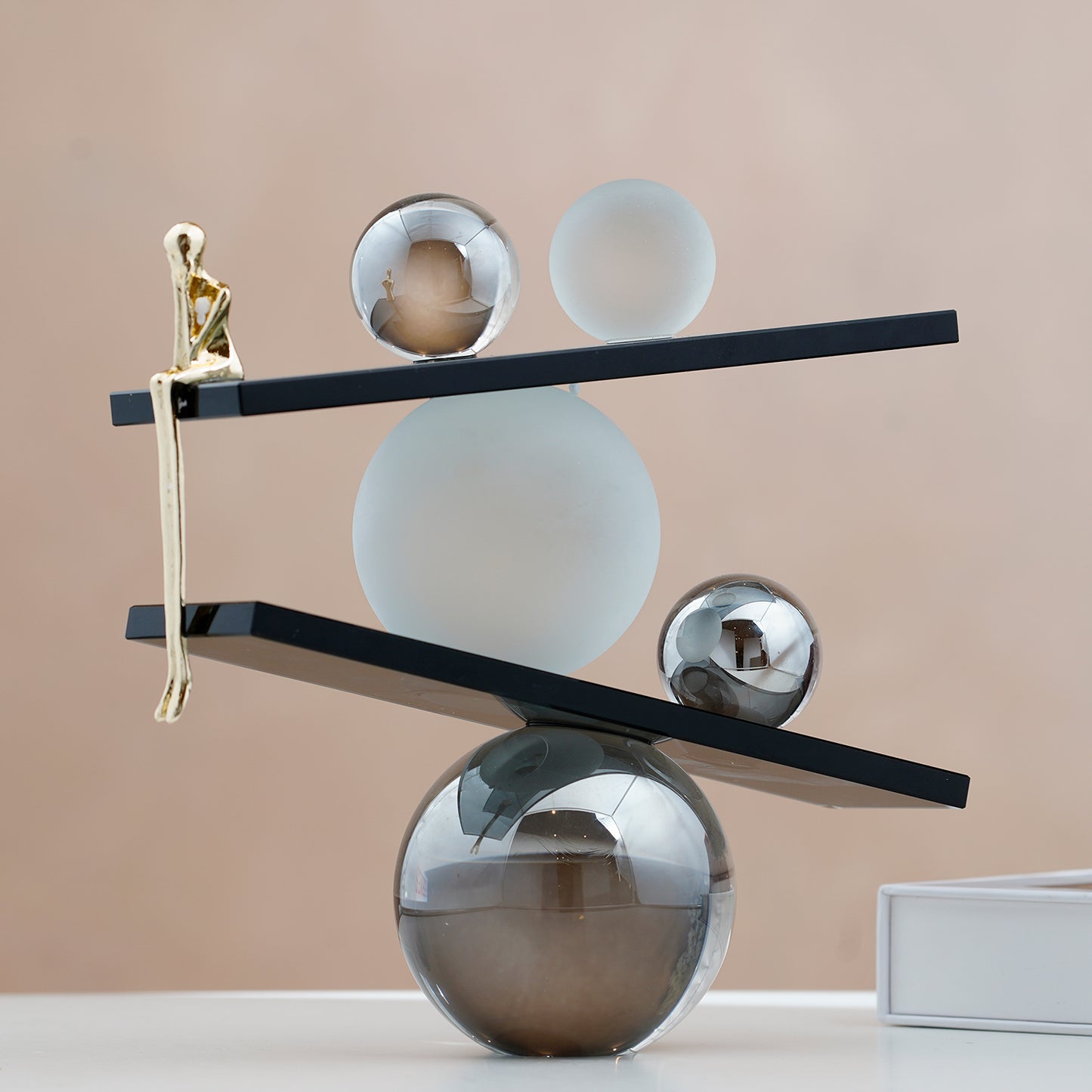 The Equilibria - Crystal & Brass Human Figurine