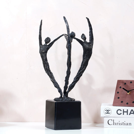 Unison - Marble & Metal Human Figurine