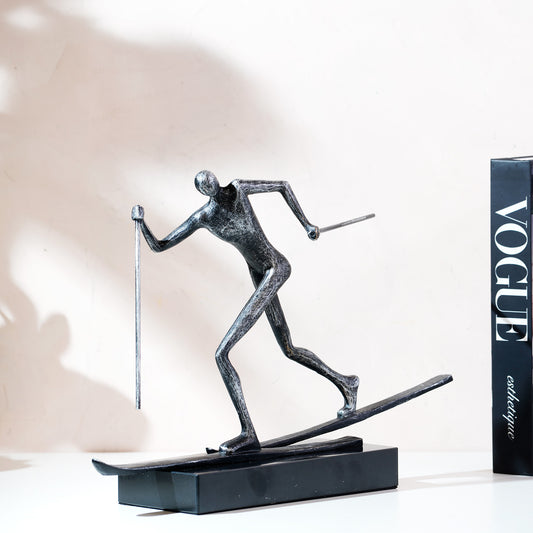 In Pursuit - Skier inspired Human Figurine