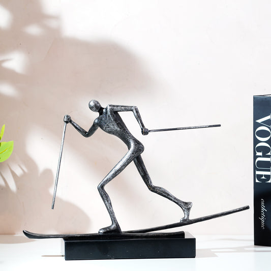In Pursuit - Skier inspired Human Figurine