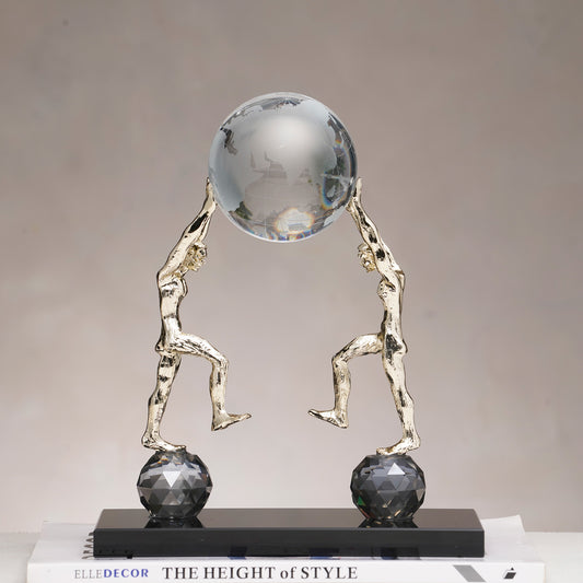 Meridian - Crystal & Metal Human Figurine