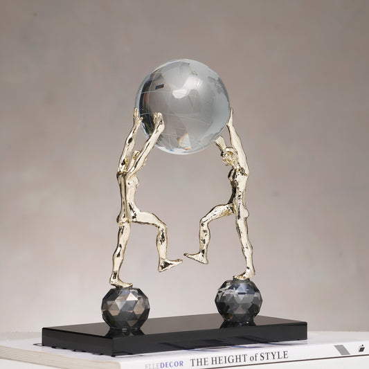 Meridian - Crystal & Metal Human Figurine