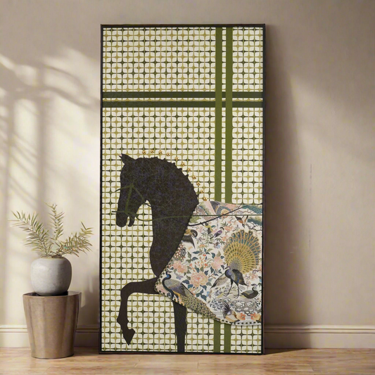 Regalia - Horse Inspired Premium 3D Vertical Wall Art ~ 5.5 feet