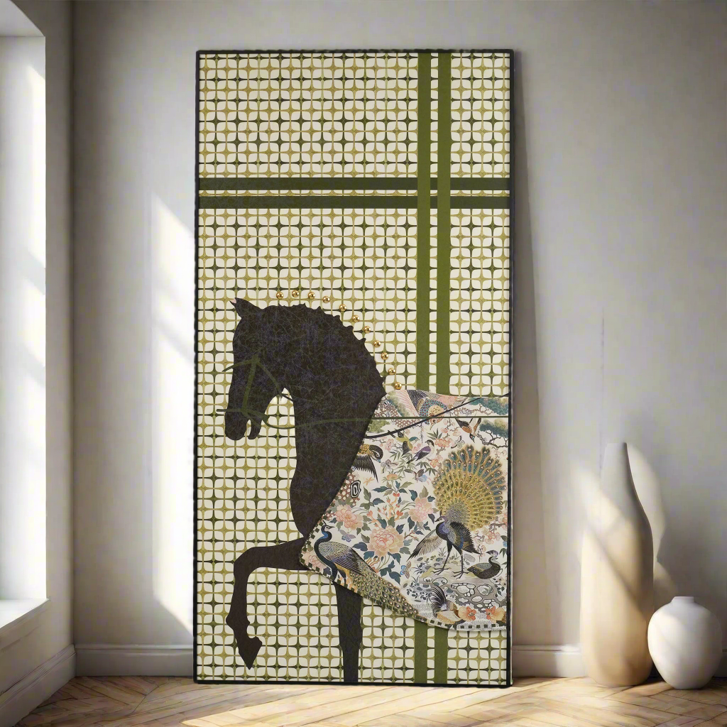 Regalia - Horse Inspired Premium 3D Vertical Wall Art ~ 5.5 feet