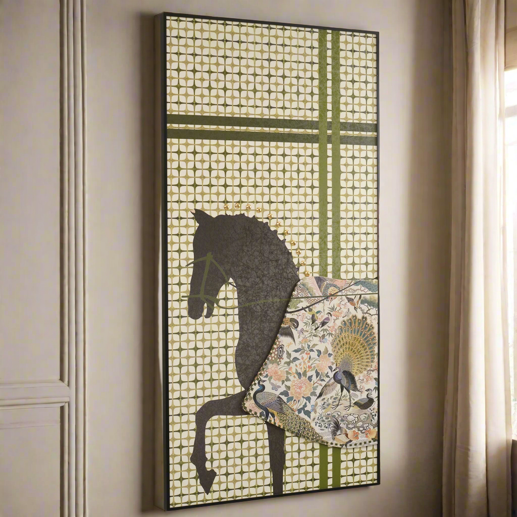 Regalia - Horse Inspired Premium 3D Vertical Wall Art ~ 5.5 feet