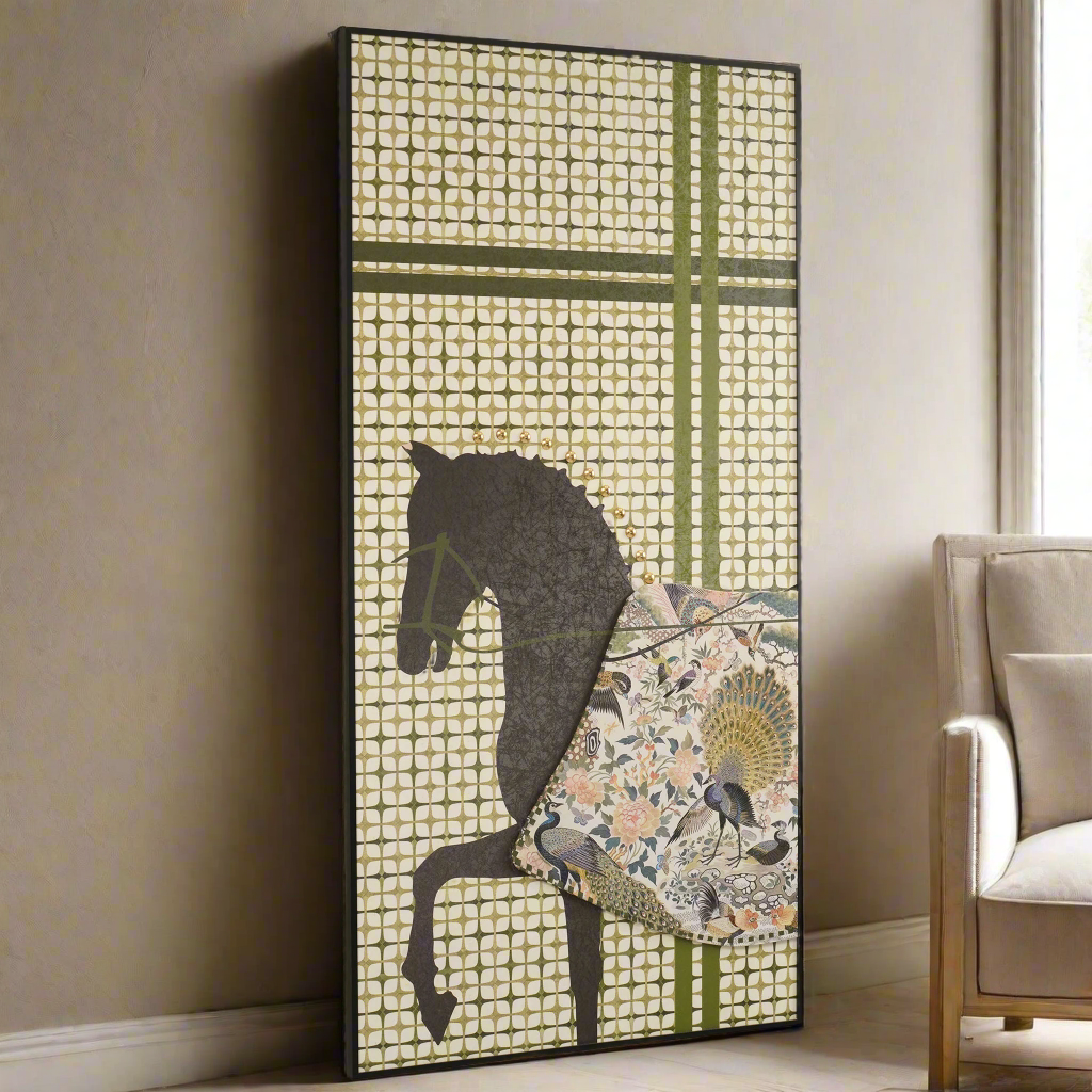 Regalia - Horse Inspired Premium 3D Vertical Wall Art ~ 5.5 feet