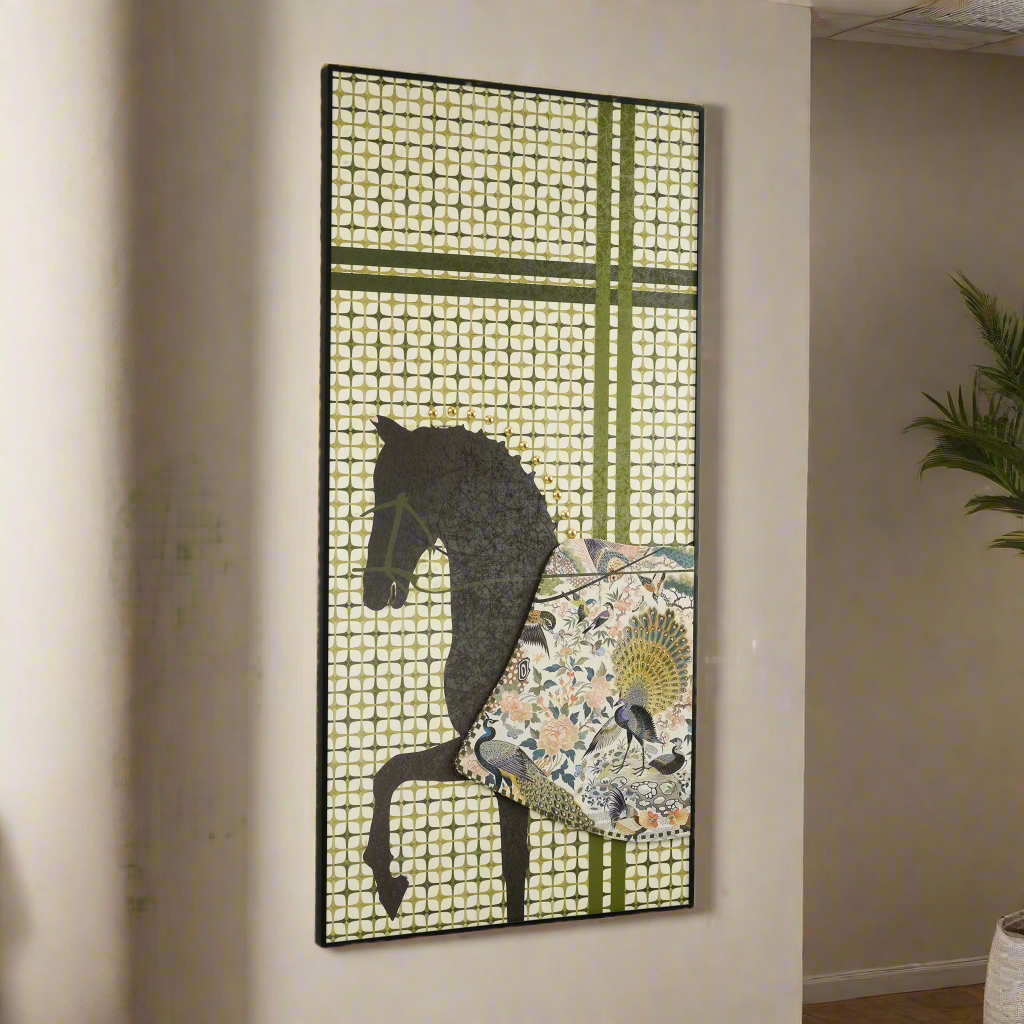 Regalia - Horse Inspired Premium 3D Vertical Wall Art ~ 5.5 feet