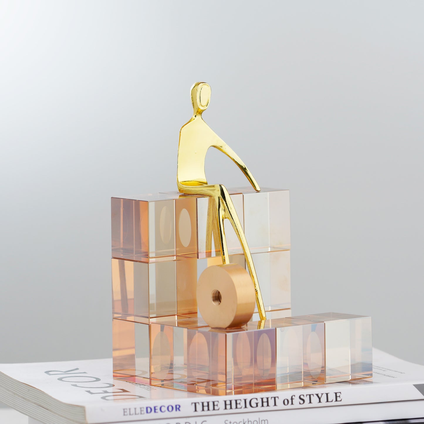 Montara - Crystal & Brass Human Figurine