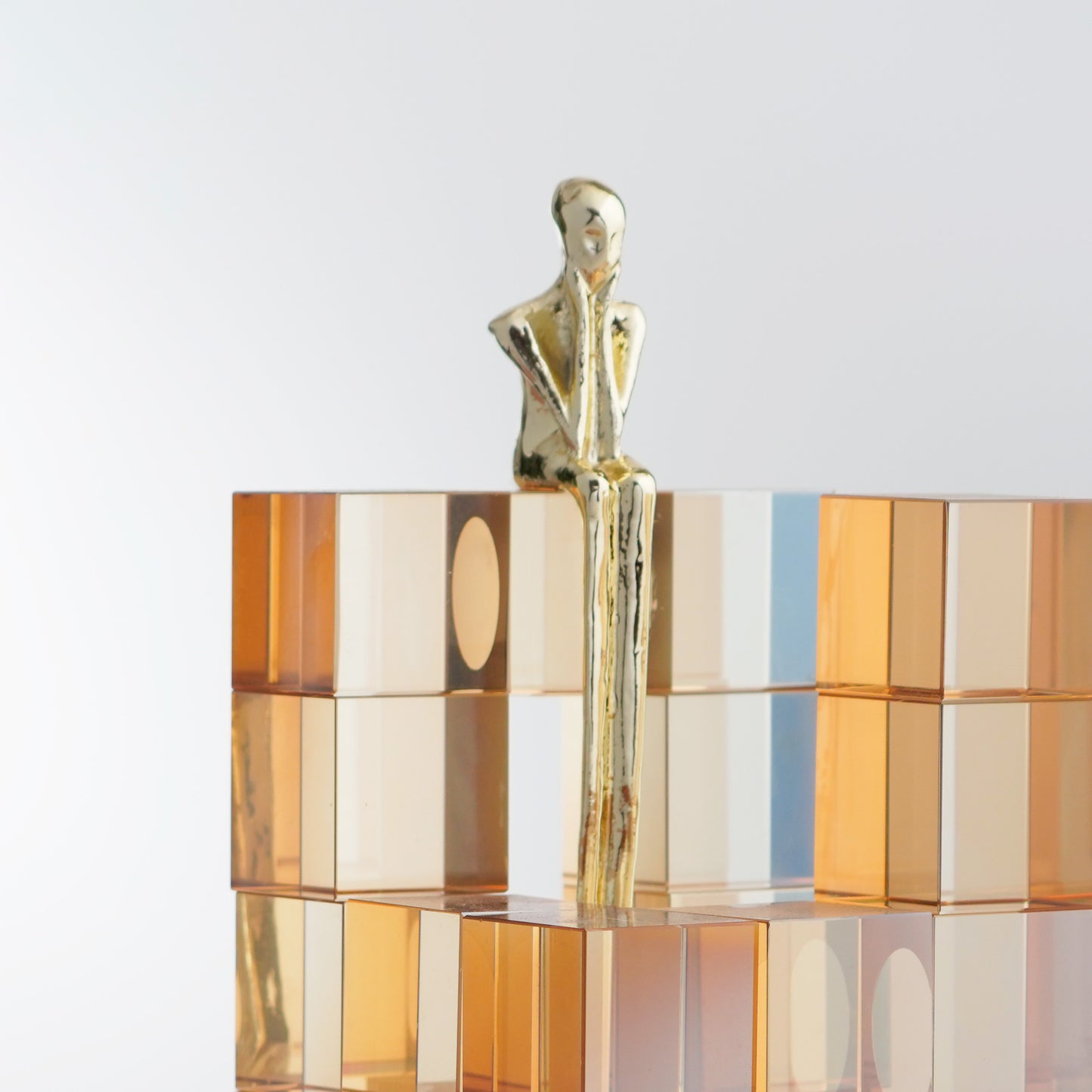 Endeavour - Crystal & Brass Human Figurine