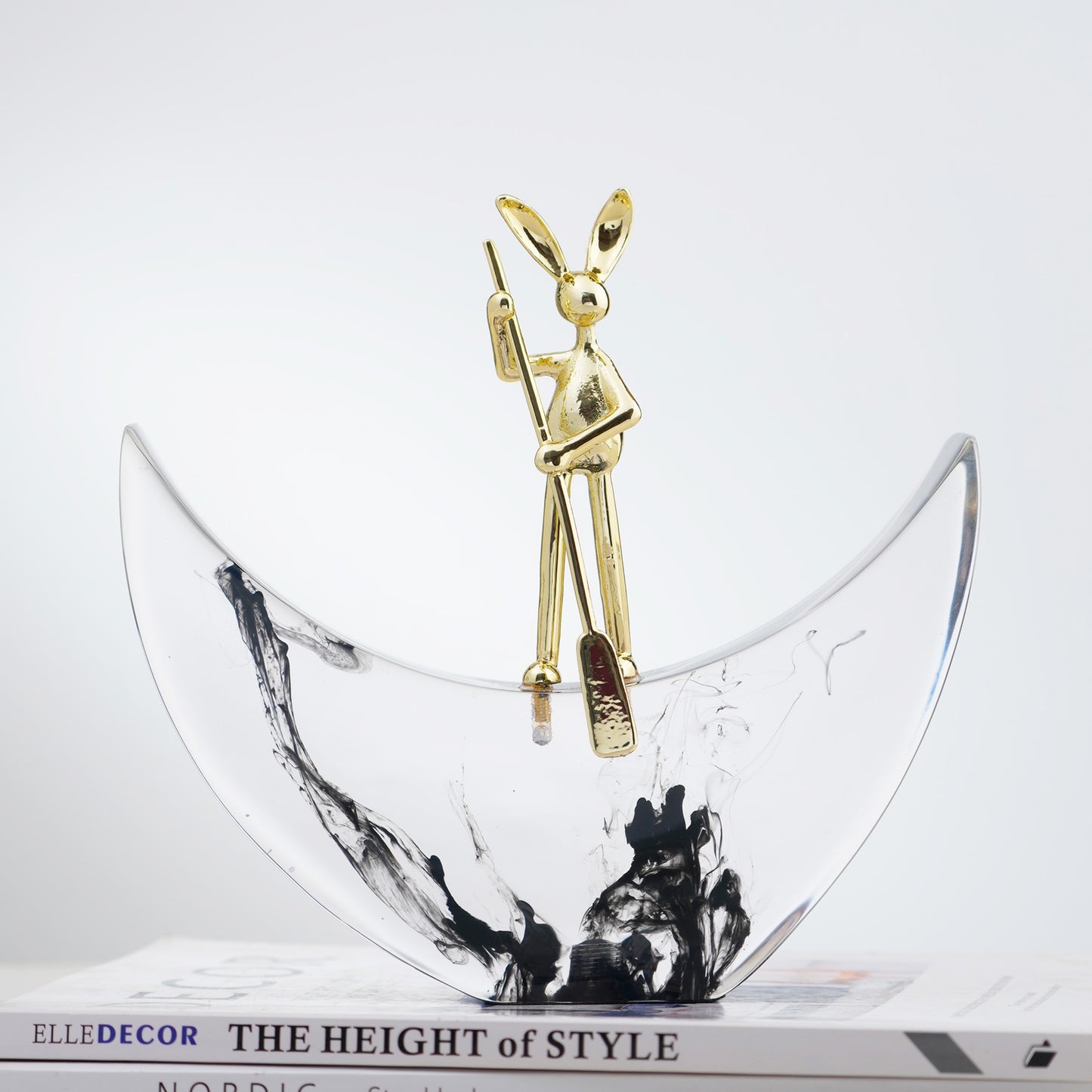 Explorer - Crystal & Brass Bunny Figurine