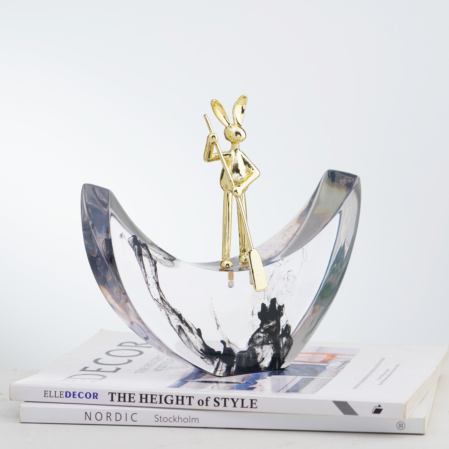 Explorer - Crystal & Brass Bunny Figurine