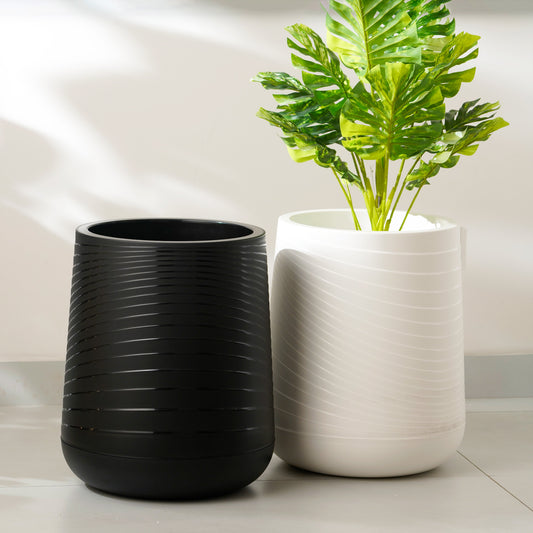 Scalar - Black Plant Pot ( 20" x 14")