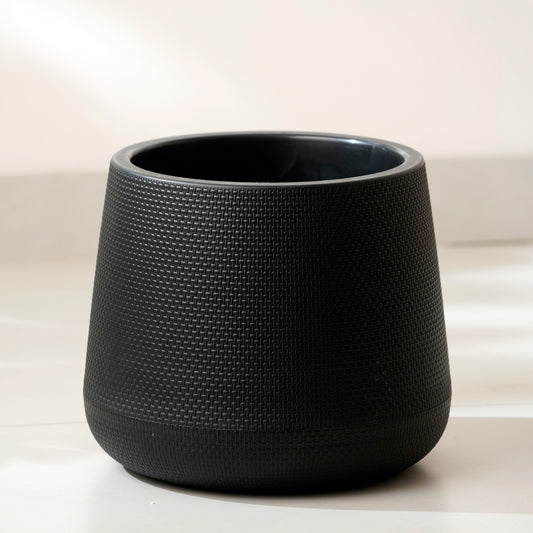 Mesa - Black Plant Pot ( 11" x 11")