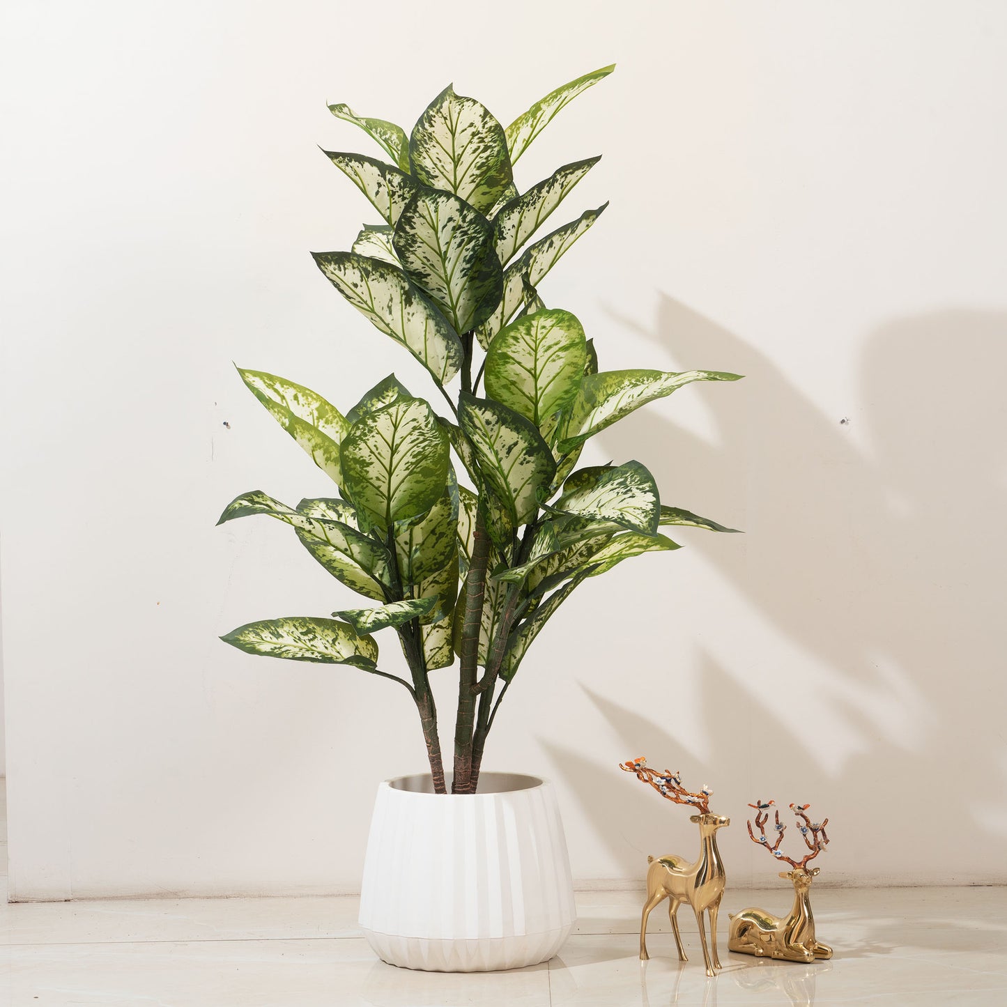 Artificial Trees/Plants The Abundant Beginnings - Artificial Dieffenbachia Plant - 4 Feet Tall