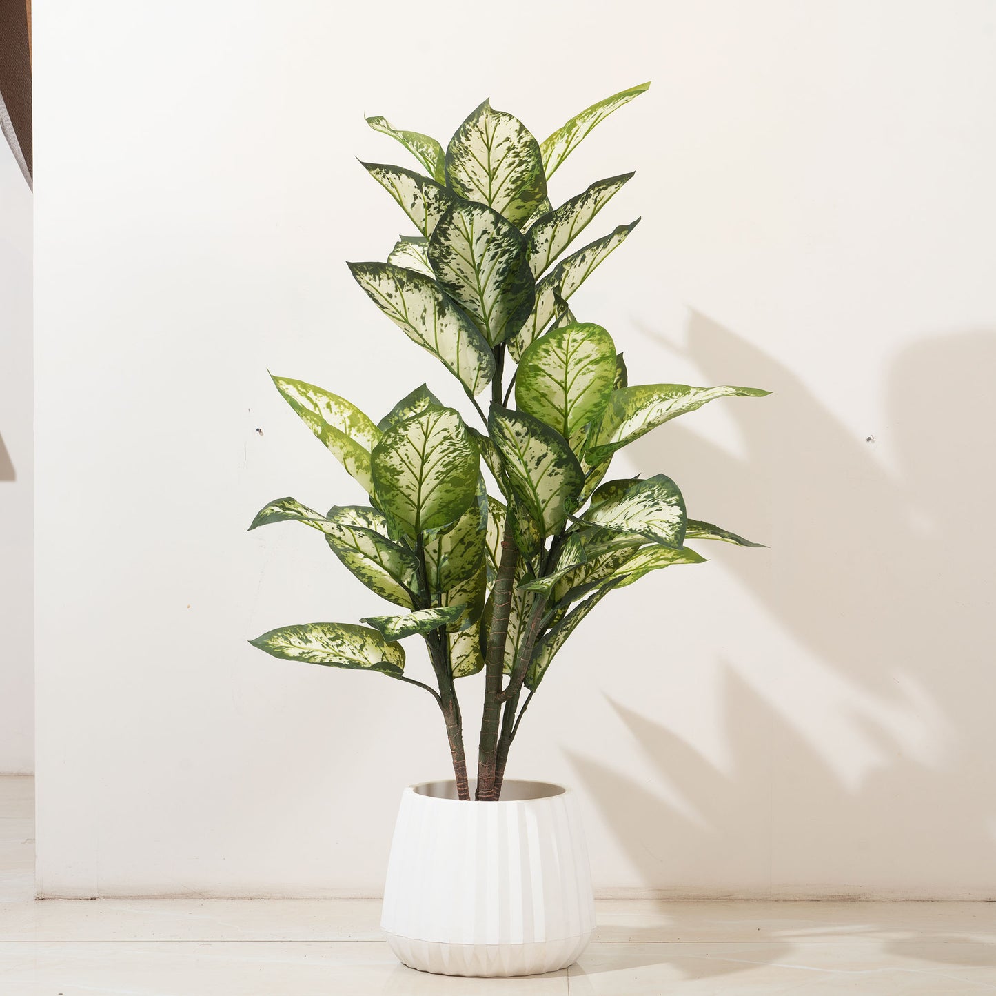 Artificial Trees/Plants The Abundant Beginnings - Artificial Dieffenbachia Plant - 4 Feet Tall