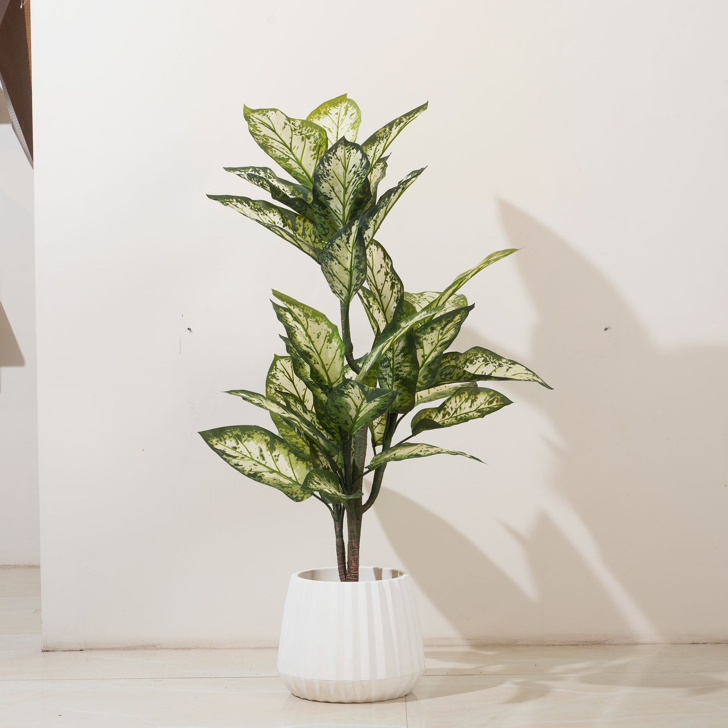 Artificial Trees/Plants The Abundant Beginnings - Artificial Dieffenbachia Plant - 4 Feet Tall