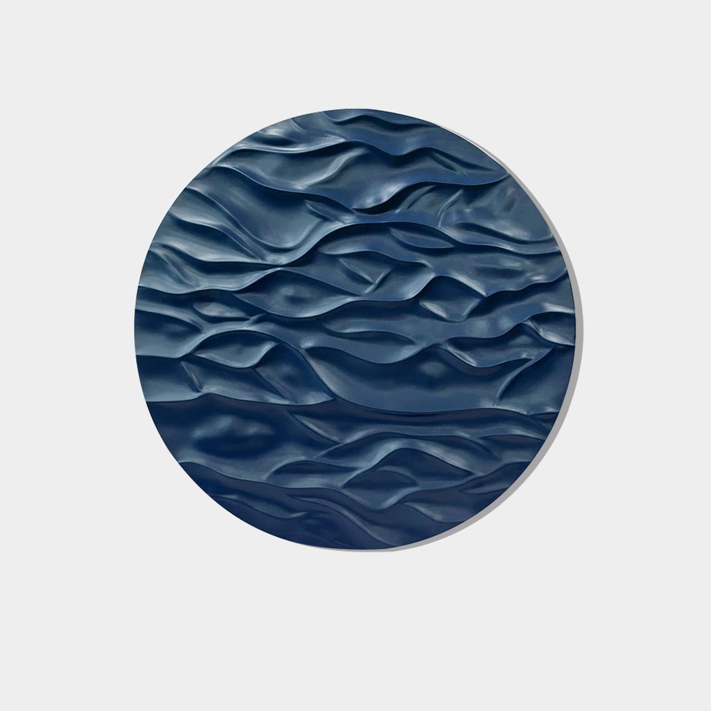 Premium Wall Art The Flow - Premium Wooden Wall Art ~ 3 feet Dia - Blue