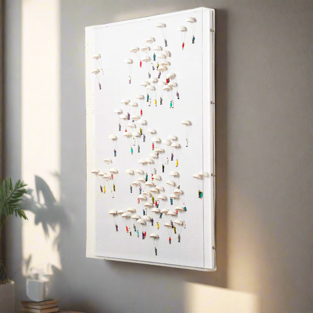 Sojourn Sky – Premium Handmade Wall Art ~ 4 ft x 2.5 ft