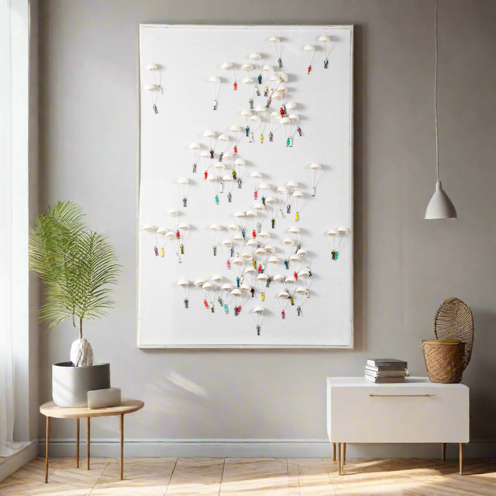 Sojourn Sky – Premium Handmade Wall Art ~ 4 ft x 2.5 ft