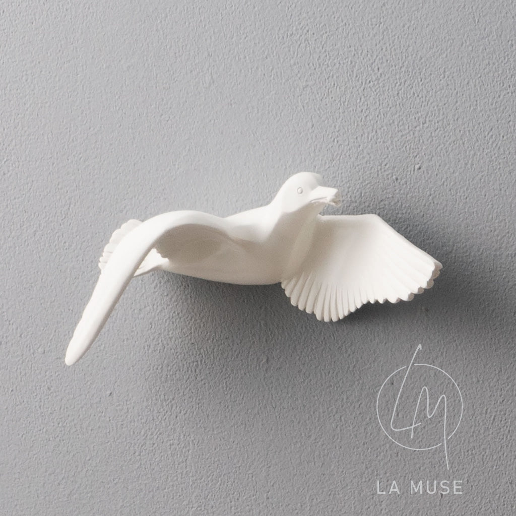 Wall Mounts & Accents Angel of Prosperity Birds Wall Decor (Set of 6) - White