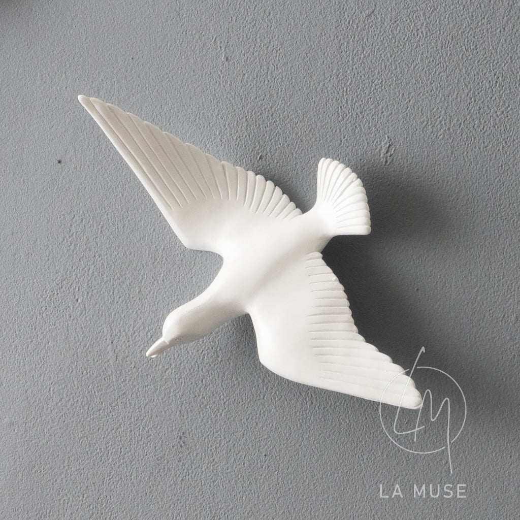 Wall Mounts & Accents Angel of Prosperity Birds Wall Decor (Set of 6) - White
