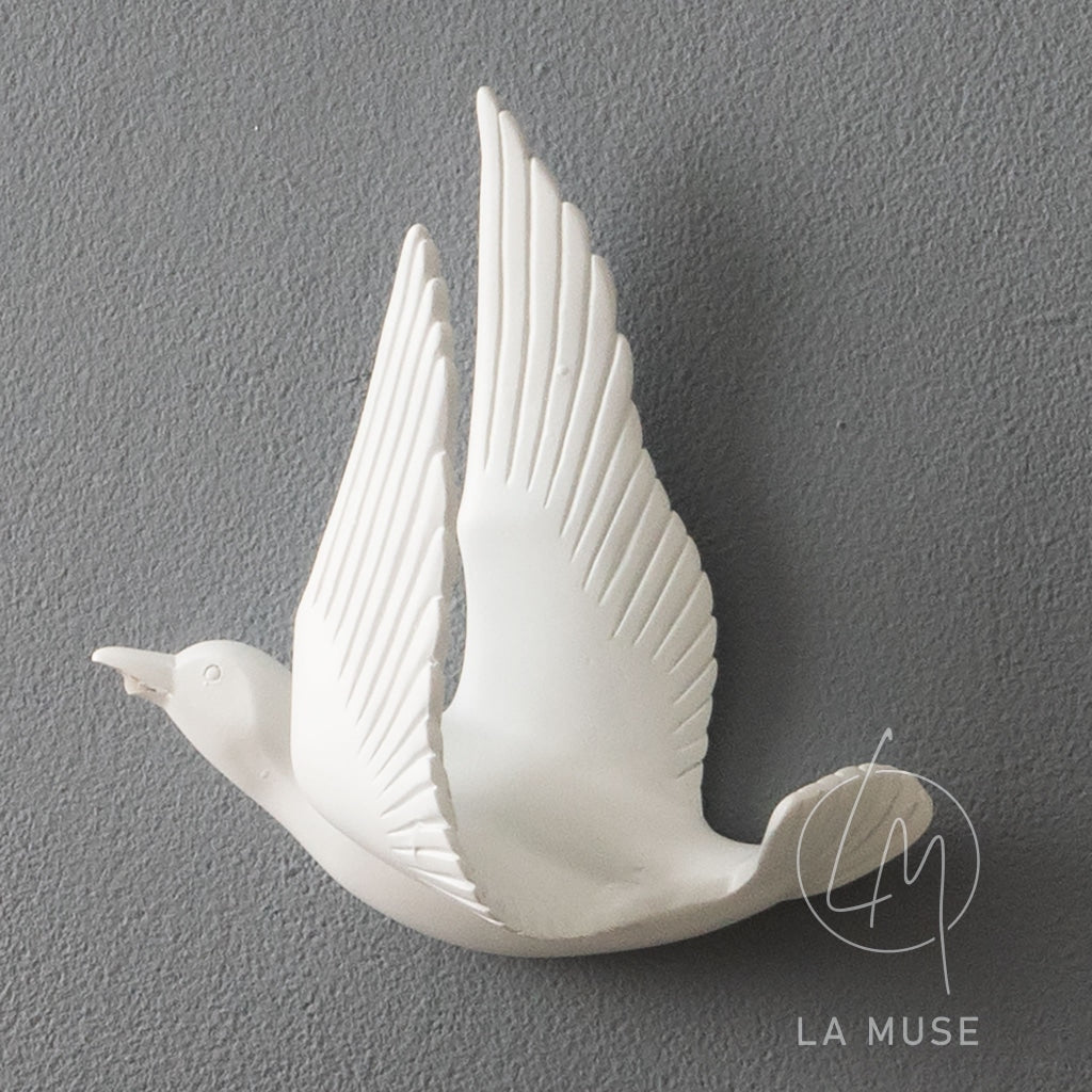 Wall Mounts & Accents Angel of Prosperity Birds Wall Decor (Set of 6) - White