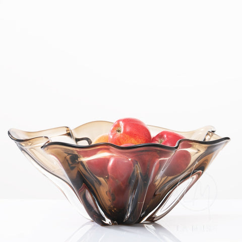 Decorative Bowl Blooms of the Flora - Glass Decorative Fruit Bowl