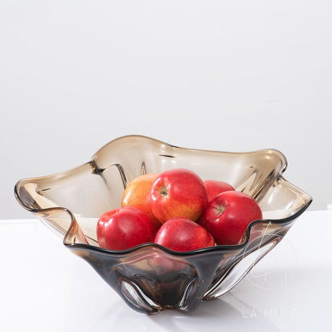 Decorative Bowl Blooms of the Flora - Glass Decorative Fruit Bowl