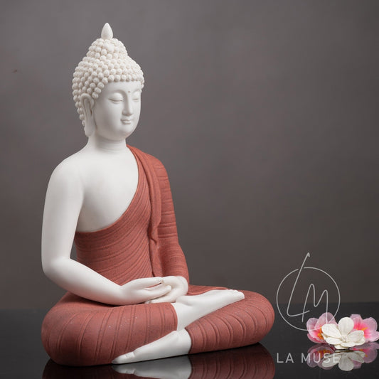Buddha Statue The Enlightened Siddhartha - Porcelain Buddha Statue - 1 feet