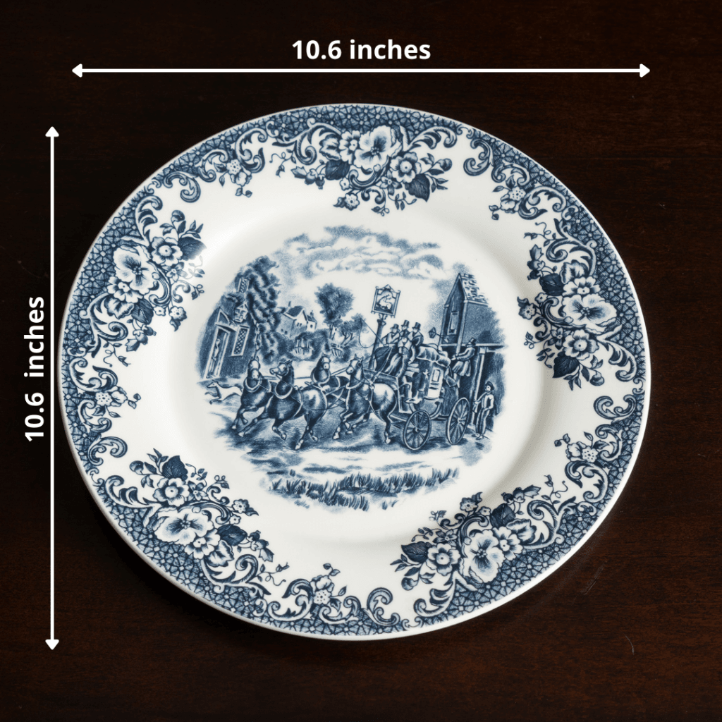 Dinner Plate The Georgian Era - Vintage Style Porcelain Dinner Plate Set