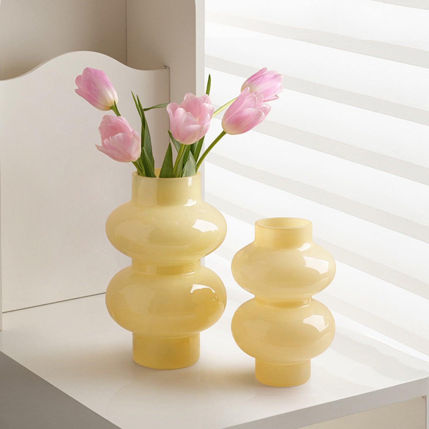 Solenne - Yellow Glass Vases