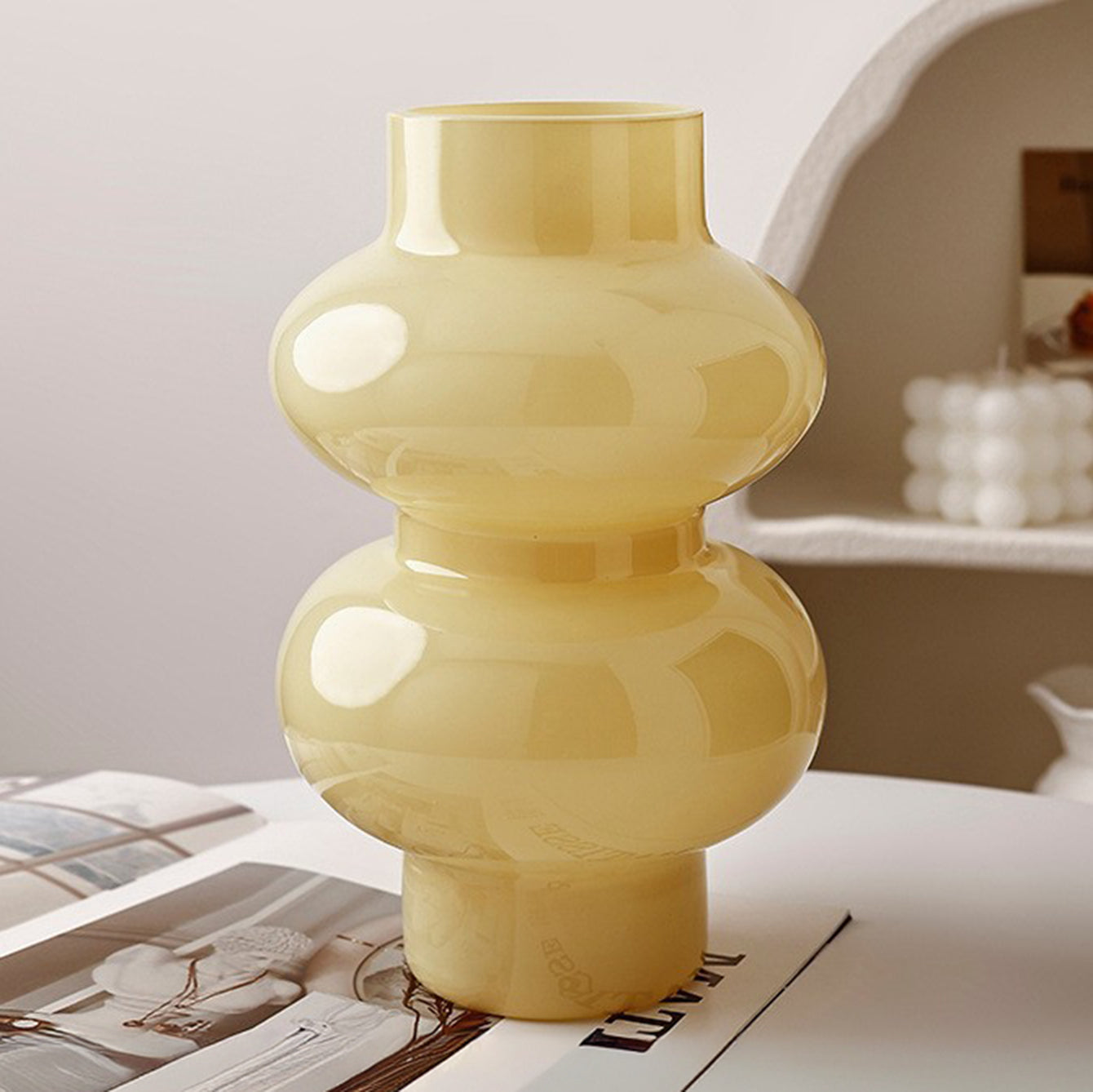 Solenne - Yellow Glass Vases