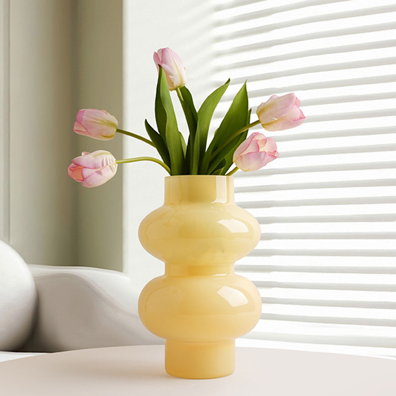Solenne - Yellow Glass Vases
