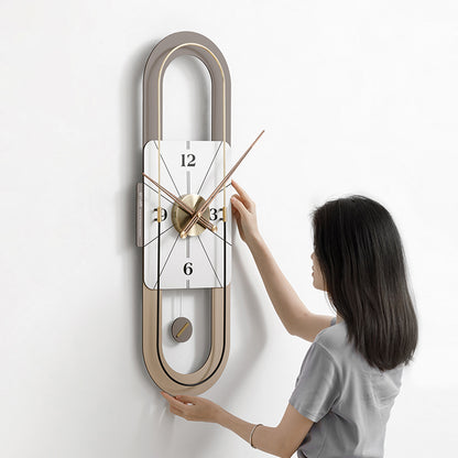 Chronos - Designer Vertical Wall Clock with Pendulum - Style 1