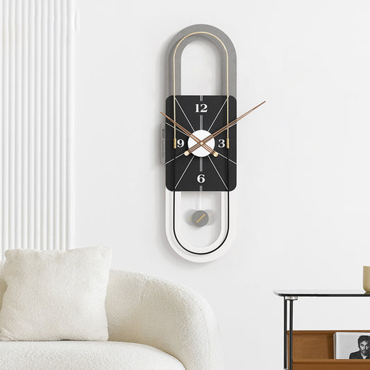Chronos - Designer Vertical Wall Clock with Pendulum - Style 2