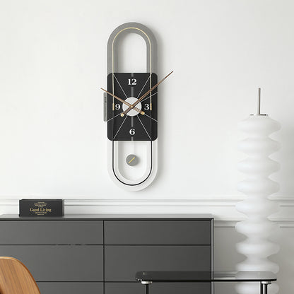 Chronos - Designer Vertical Wall Clock with Pendulum - Style 2