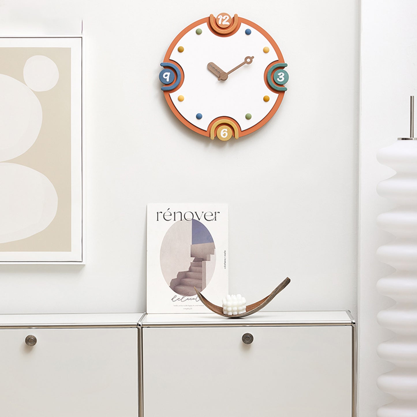 Jellybean - Colourful Wall Clock ~ 1.5 feet Dia